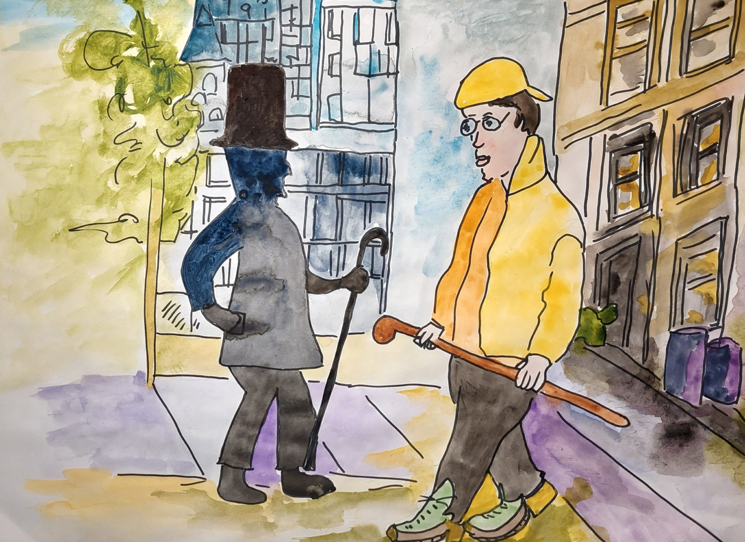 L'histoire d'une canne magique.