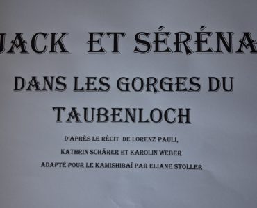 Jack et Séréna dans les gorges du Taubenloch